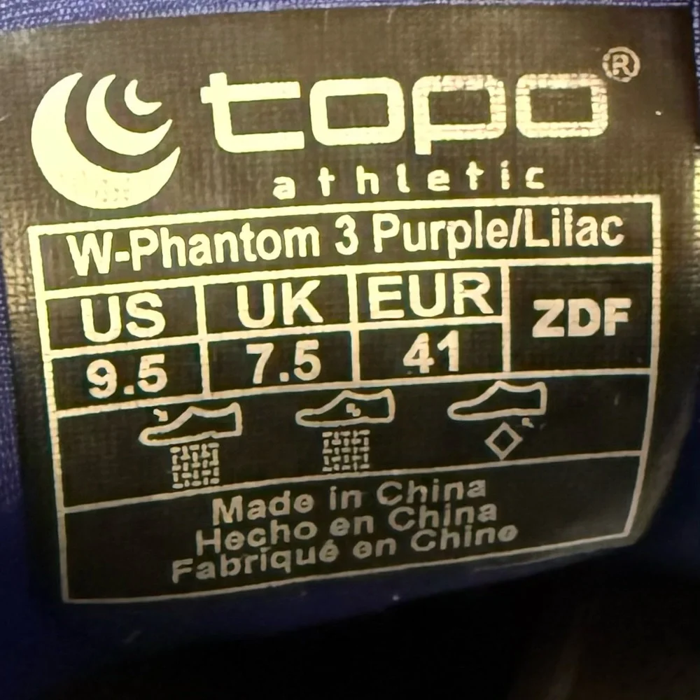 Topo Phantom 3 Athletic Running Shoes Women’s Size 9.5 - Picture 8 of 8